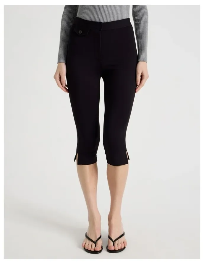 There After Capri Workwear Pant in Jet Black