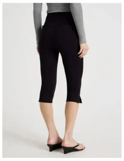 There After Capri Workwear Pant in Jet Black