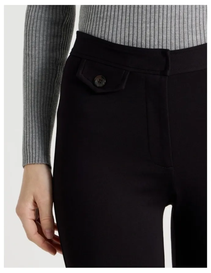 There After Capri Workwear Pant in Jet Black