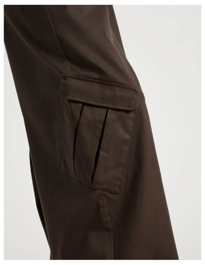 There After Cargo Wide Leg Pants in Bracken