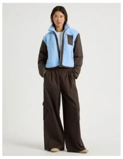 There After Cargo Wide Leg Pants in Bracken