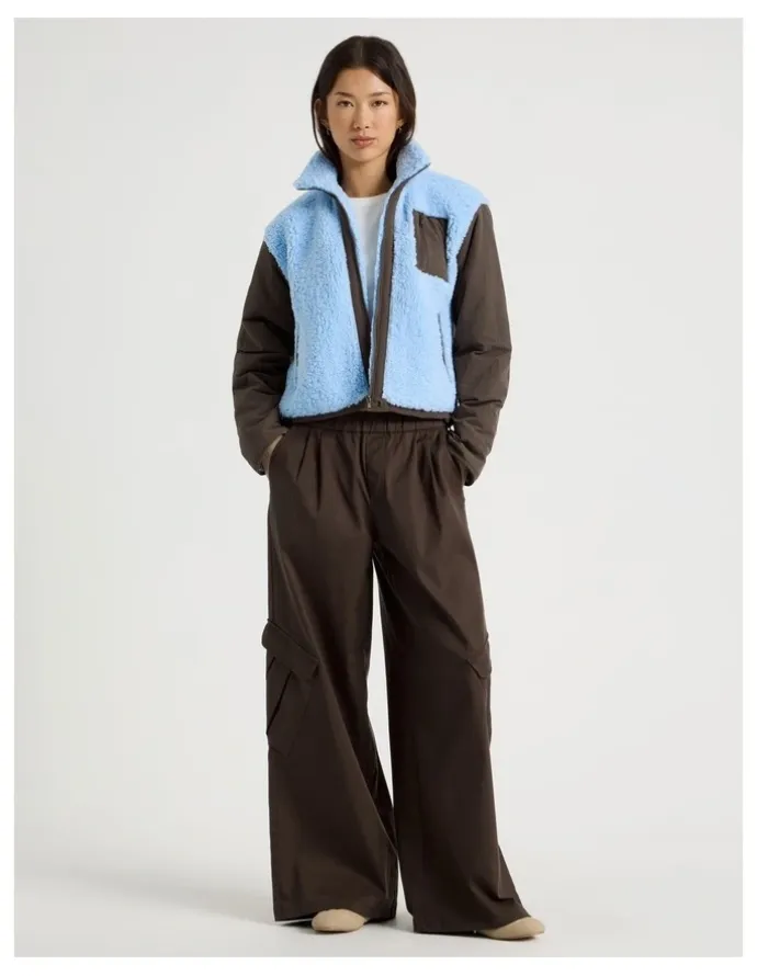 There After Cargo Wide Leg Pants in Bracken