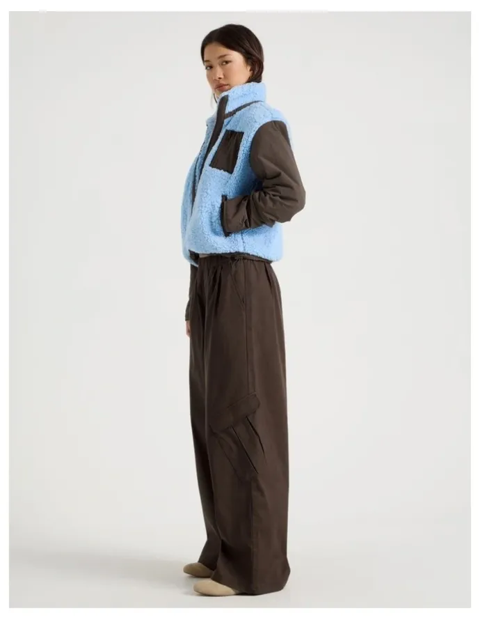 There After Cargo Wide Leg Pants in Bracken