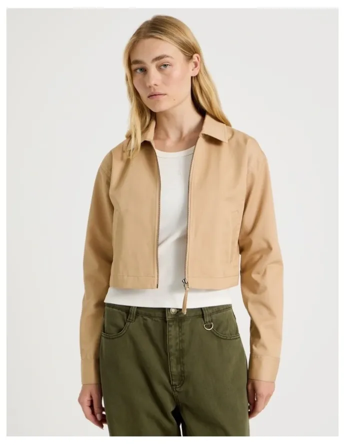There After Collared Jacket in Sand