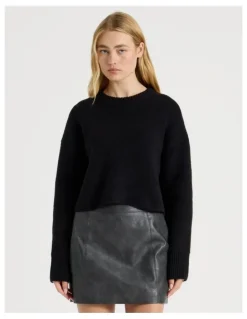 There After Crew Sweater in Black