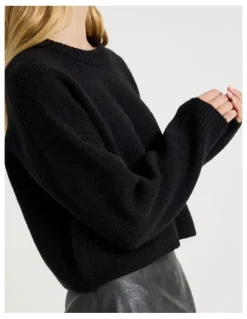 There After Crew Sweater in Black
