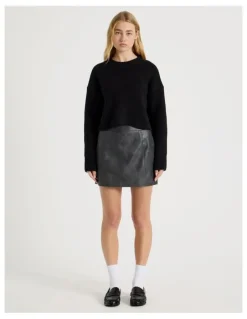 There After Crew Sweater in Black