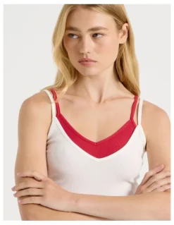 There After Double Layer Cami in White