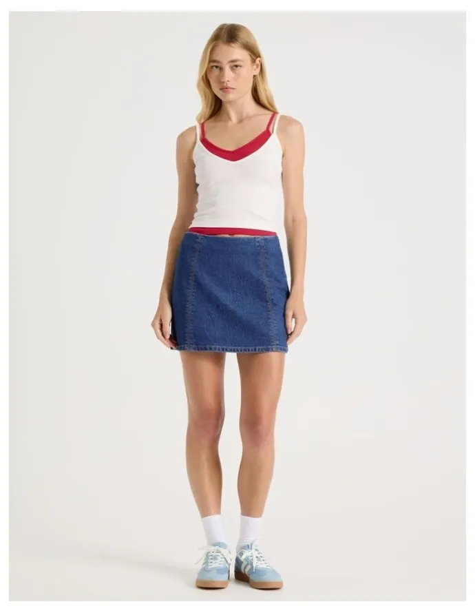 There After Double Layer Cami in White