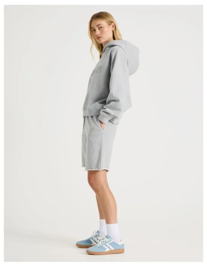 There After Raglan Hoodie in Grey Marle