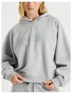 There After Raglan Hoodie in Grey Marle