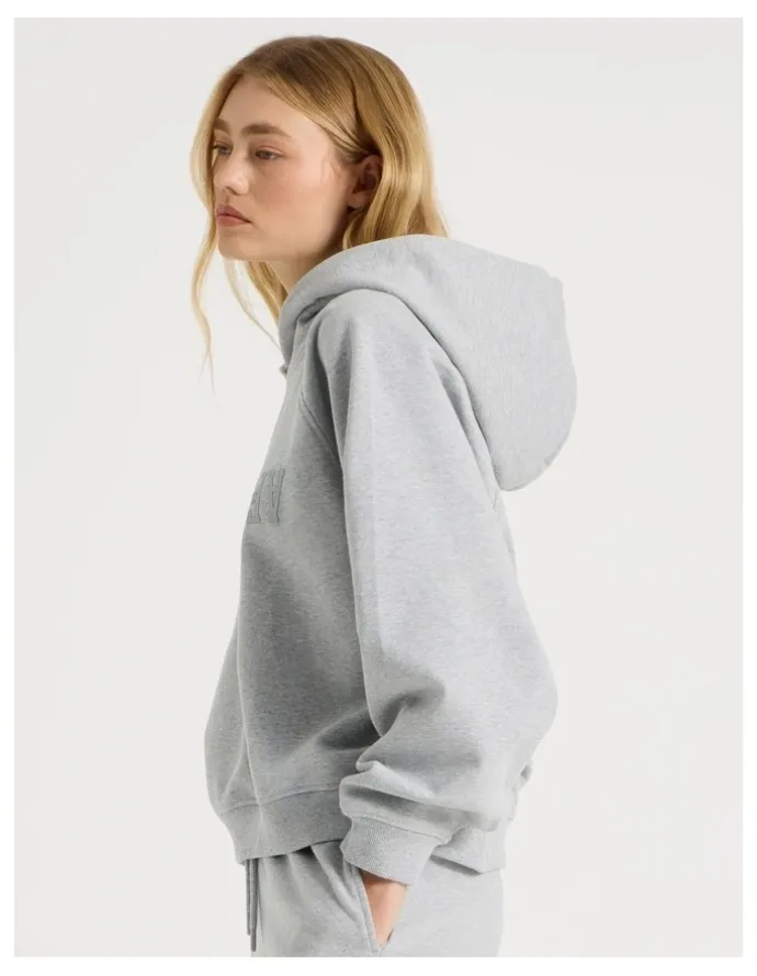 There After Raglan Hoodie in Grey Marle