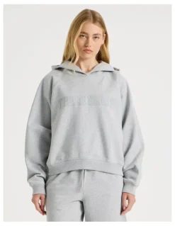 There After Raglan Hoodie in Grey Marle