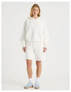 There After Raglan Hoodie in White