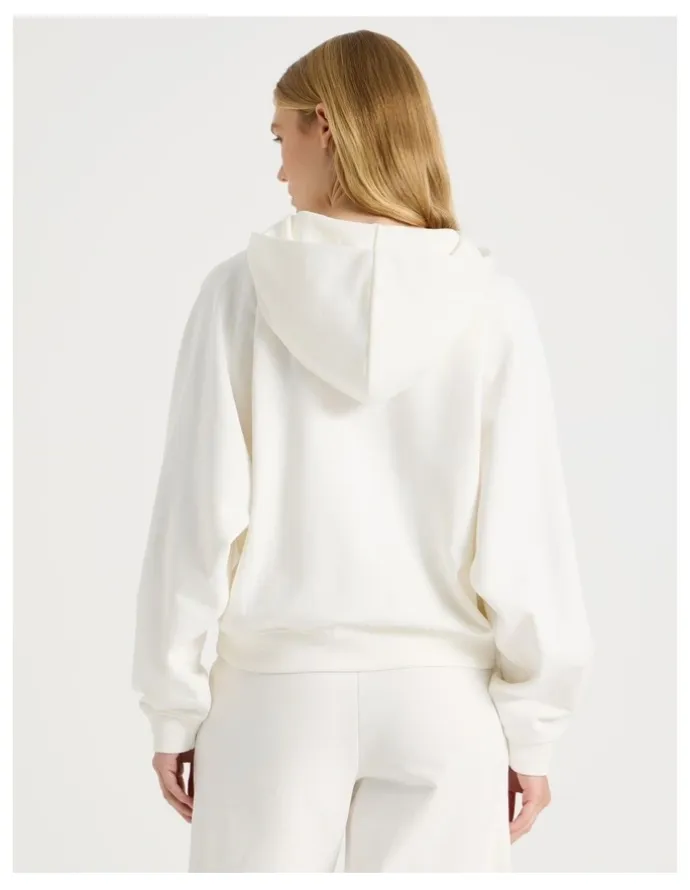 There After Raglan Hoodie in White