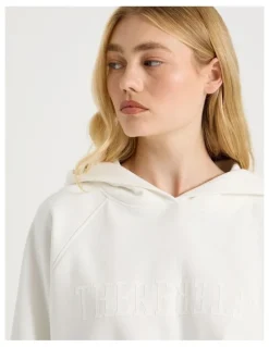 There After Raglan Hoodie in White