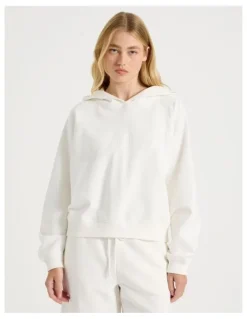 There After Raglan Hoodie in White
