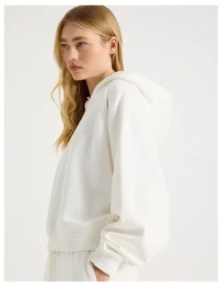 There After Raglan Hoodie in White