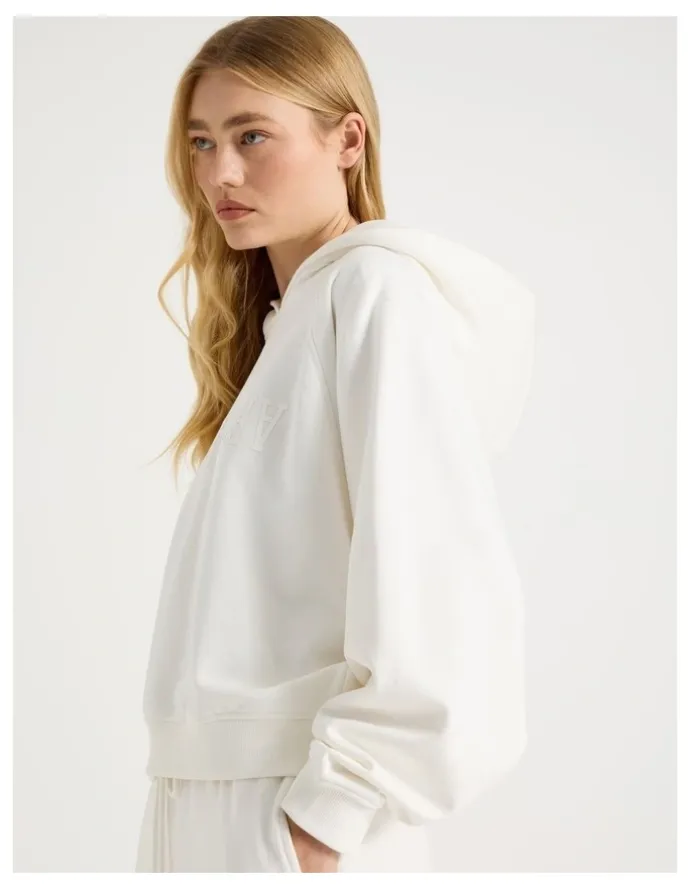 There After Raglan Hoodie in White