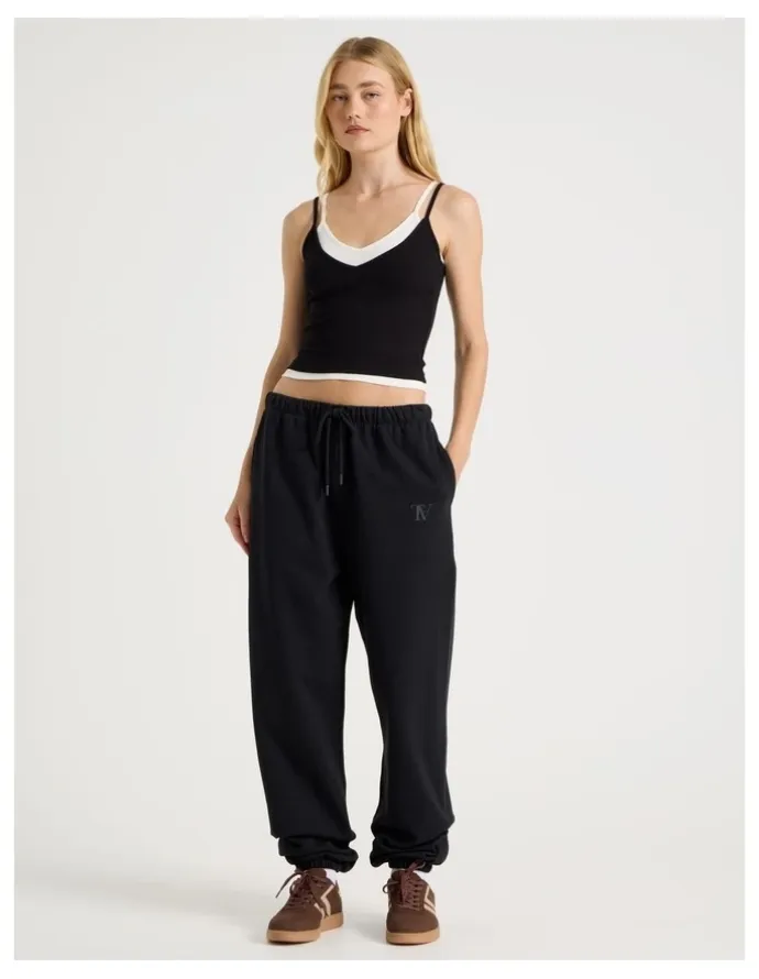 There After 70's Jogger in Black