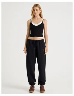 There After 70's Jogger in Black