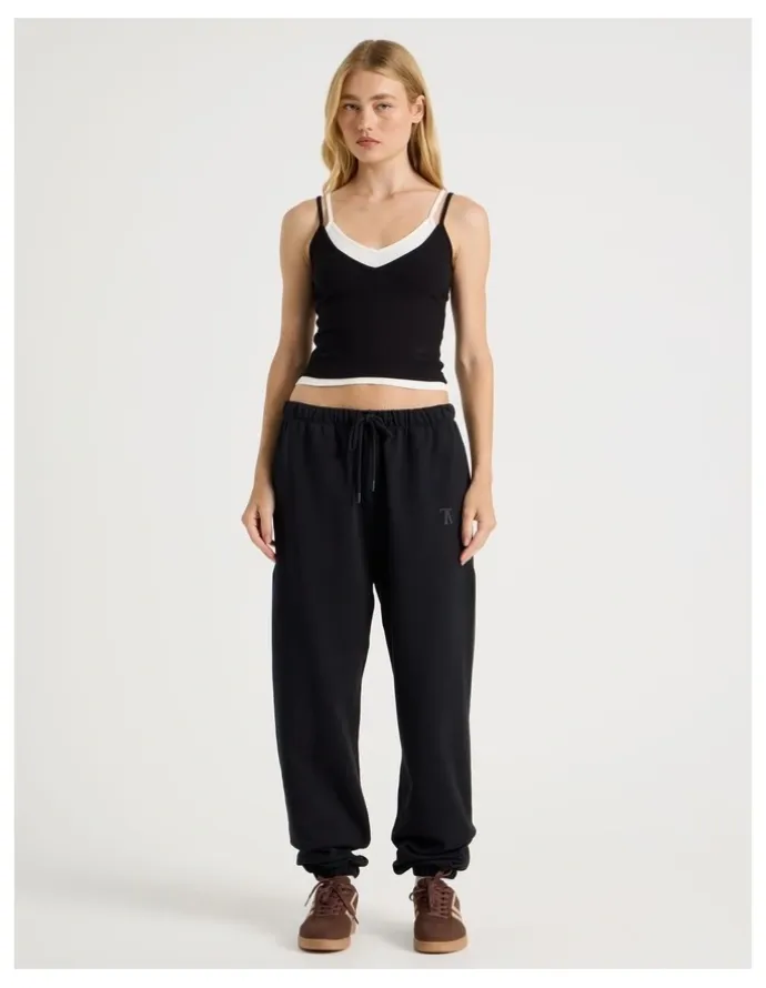There After 70's Jogger in Black