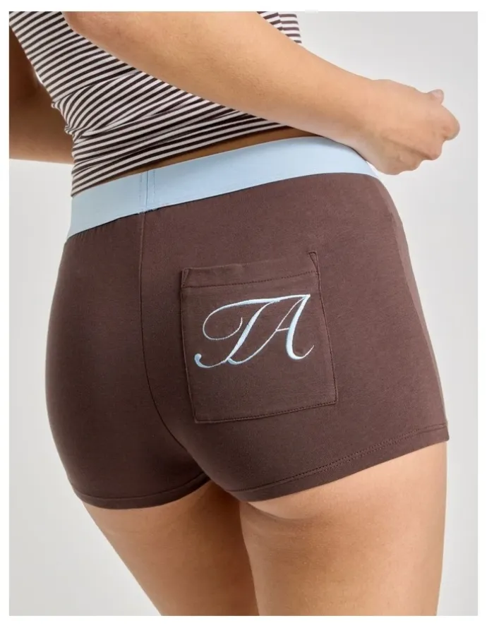 There After Soft Days Jersey Sleep Short in Chocolate
