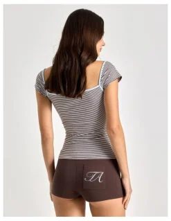 There After Soft Days Jersey Sleep Short in Chocolate