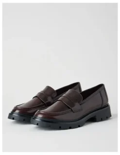 There After Travis Flat Shoes in Deep Red