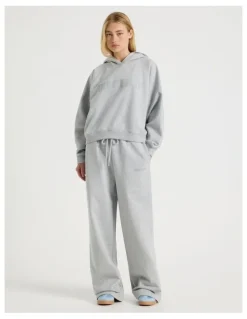 There After Wide Leg Jogger in Grey Marle