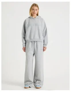 There After Wide Leg Jogger in Grey Marle