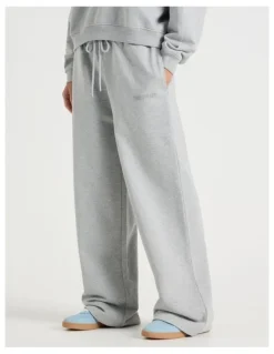 There After Wide Leg Jogger in Grey Marle