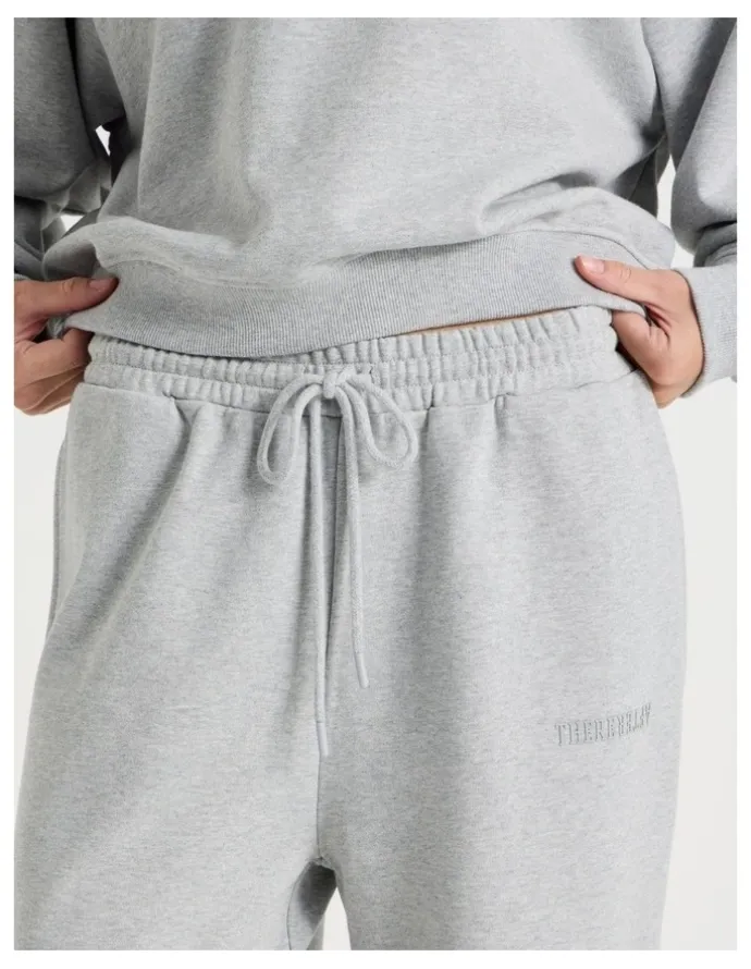 There After Wide Leg Jogger in Grey Marle
