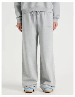 There After Wide Leg Jogger in Grey Marle