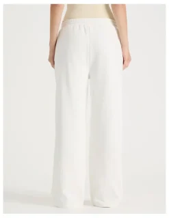 There After Wide Leg Jogger in White