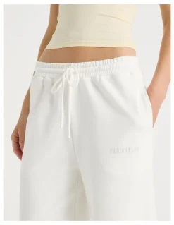 There After Wide Leg Jogger in White