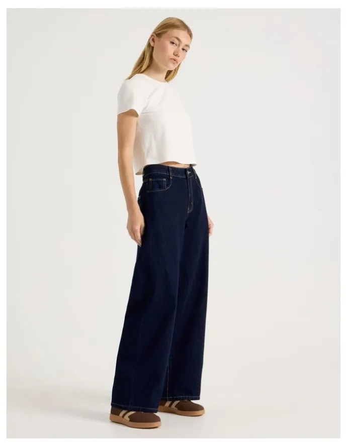 There After Low Rise Baggy Jeans in Indigo
