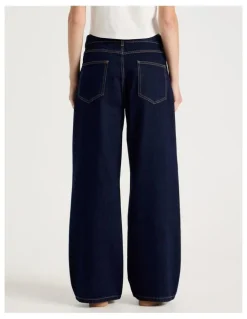 There After Low Rise Baggy Jeans in Indigo