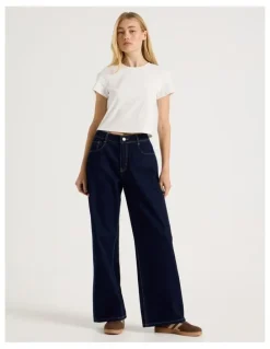 There After Low Rise Baggy Jeans in Indigo