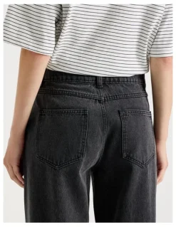 There After Low Rise Baggy Jeans in Black