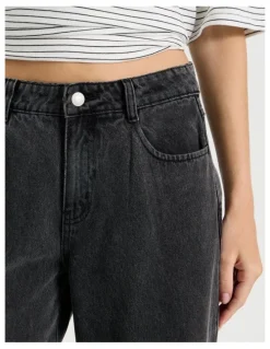 There After Low Rise Baggy Jeans in Black