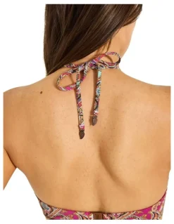 Tigerlily Caya Zala Bandeau Bikini Top in Multi