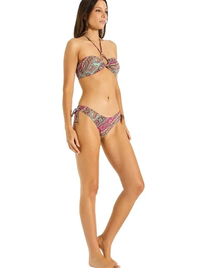 Tigerlily Caya Zala Bandeau Bikini Top in Multi