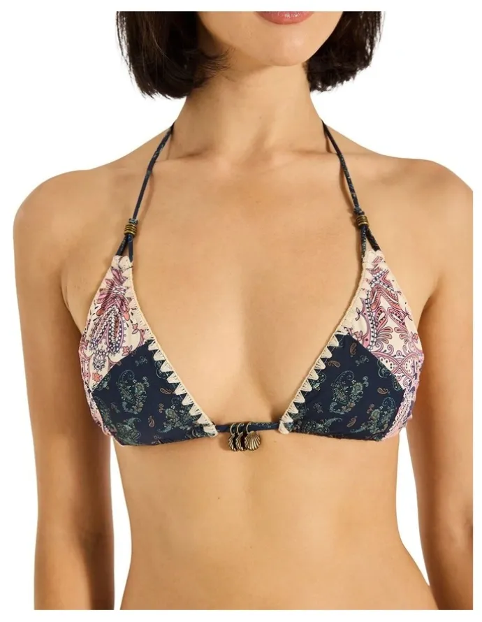 Tigerlily Paraiso Tara Triangle Bikini Top in Multi