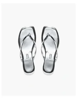 Tkees Tkees Lily - Square Toe Mirror-Chrome