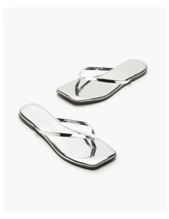 Tkees Tkees Lily - Square Toe Mirror-Chrome