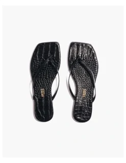 Tkees Tkees-Square Toe Lily Croc-Sable
