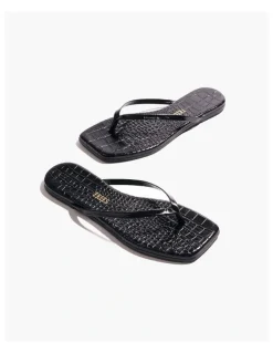 Tkees Tkees-Square Toe Lily Croc-Sable