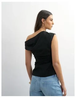 TOPSHOP CASA CINCHED WAIST TOP