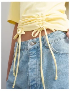 TOPSHOP MALLE DETAIL T-SHIRT